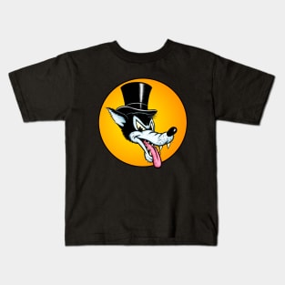 Rockabilly Wolf Kids T-Shirt